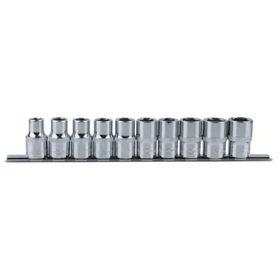 Abbildung von KS TOOLS 918.0650 Steckschlüsseleinsatz Set Chrom Vanadium Stahl 1/2Zoll ohne Ratschenfunktion Vierkant