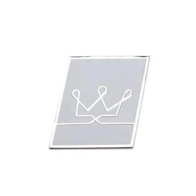 Abbildung von 3D Auto Metall Alu Logo Aufkleber R Design Emblem Abzeichen Badge für Volvo S40 S60 S80 V40 V50 V60 S90 C30 XC40 XC60 XC70 XC90 (Crown)