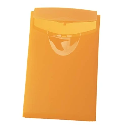 Abbildung von HAN Visitenkartenbox Cognito, 10 Stück, Visitenkartenetui für 20 Karten, Visitenkartenhülle in der Größe 64 x 100 mm, 2002 61, transluzent orange
