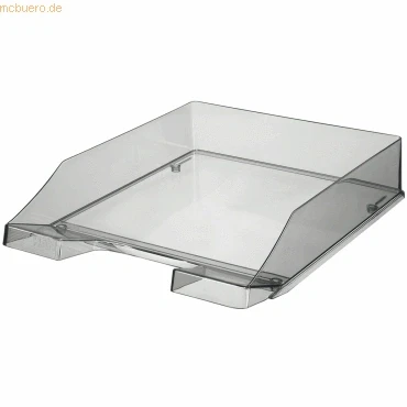 Abbildung von Han Briefablage KLASSIK TRANSPARENT, 6 STÜCK, moderne, transparente und stapelbare Ablage im frischen Design bis Format DIN A4/C4, 1026 X 24, transparent grau
