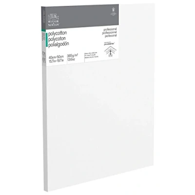 Abbildung von Winsor &amp; Newton 6206021 Professional Keilrahmen aus Baumwollmischgewebe, 385 g/m², 3 fach grundiert, mittlere Körnung, ideal für die Ölfarben und Acrylfarben 40x50cm