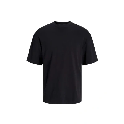 Abbildung von Jack &amp; Jones Einfarbiges Kurzarm Dropped Shoulder Tshirt basic, Herren, Größe: Small, Schwarz