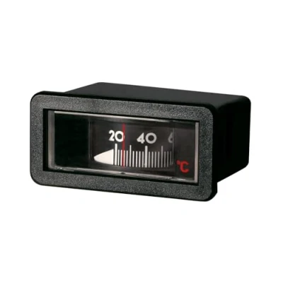 Abbildung von Kessel Thermometer 58 mm x 25 mm, Einbaulage waagrecht, Anzeigebreich 0 120 C m. Kapillarleitung 1500mm
