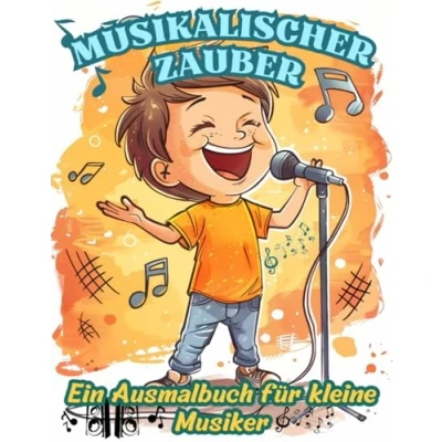 Abbildung von Musik Ausmalbuch: Musikalischer Zauber Ein Musikausmalbuch mit 60 Seiten Ausmalspaß für Kinder im Alter von 4 10 Jahren