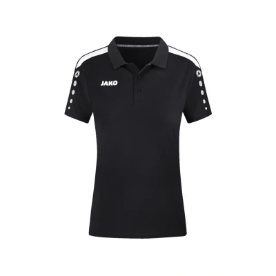 Abbildung von JAKO Fussball Power Poloshirt, Damen, Größe: 40, Schwarzweiss