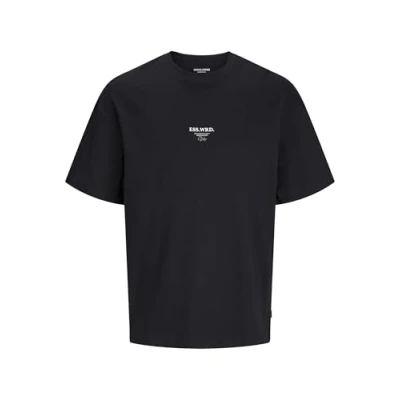 Abbildung von Jack &amp; Jones Jjeurban EDGE Studio TEE O NECK Tshirt print, Herren, Größe: Medium, Black