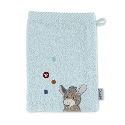 Abbildung von Sterntaler Waschhandschuh EMMI Sonstige Accessoires für Kinder, Größe: One Size, Mittelblau