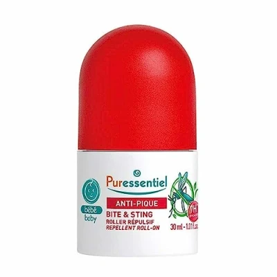 Abbildung von Puressentiel Anti Stich Baby Repellent Roll on Mücken Wirksamer Schutz vor Wirkstoff 100% Pflanzlichen Ursprungs Ab 6 Monaten 30 ml