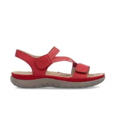 Abbildung von Rieker 64870 33 Rot Damen Riptape Sandalen, rot, 38 EU
