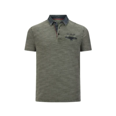 Abbildung von Jan Vanderstorm Poloshirt, Herren, Größe: Large, Oliv