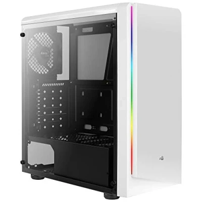 Abbildung von Aerocool RIFTW RIFT, ATX PC Box, RGB 13 Modi, Seitenwand, 12 cm Lüfter,weiß