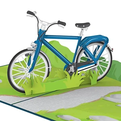 Abbildung von papercrush® Pop Up Karte Fahrrad 3D Geburtstagskarte für Mann, Freund und Vater, Glückwunschkarte Radfahrer, Gutschein Fahrradtour, Geldgeschenk Ebike, Fahrradfahrer oder neues