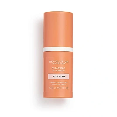 Abbildung von Revolution Skincare Vitamin C Augencreme mit Hyaluronsäure, hellt dunkle Augenringe auf, Vegan &amp; Tierversuchsfrei, 15ml