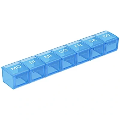 Abbildung von Wellgro Pillendose Große Tablettenbox für 7 Tage mit Druckverschluss
