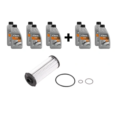 Abbildung von VAICO V10 3223 XXL Teilesatz, Ölwechsel Automatikgetriebe mit Dichtung Dichtring, Ölmenge für Ölspülung EXPERT KITS + VOLKSWAGEN: Tiguan I