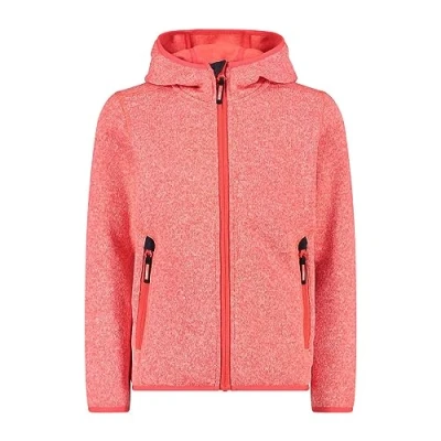 Abbildung von CMP Kid G Jacke mit fester Kapuze, Rotes Fluo Anthrazit, 164