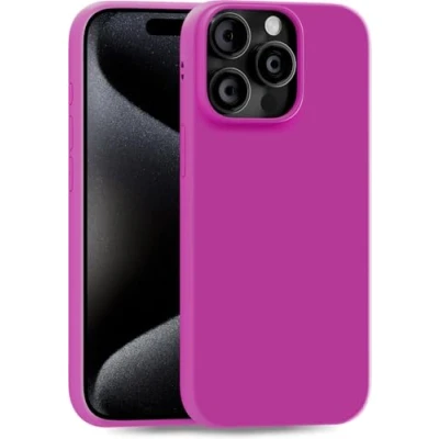 Abbildung von MyGadget Hülle kompatibel mit iPhone 15 Pro Max robuste Silikon Schutzhülle TPU Case Slim Silikonhülle Back Cover Ultra Kratzfest Handyhülle matt Pink