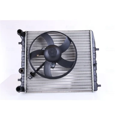 Abbildung von NISSENS 64103 Kühler, Motorkühlung Aluminium 430 415 20 Kühlrippen mechanisch gefügt SKODA: Fabia I Limousine, Roomster, 2 Schrägheck