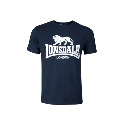 Abbildung von Lonsdale Normale Passform LOGO Tshirt print, Herren, Größe: XXL, Navy