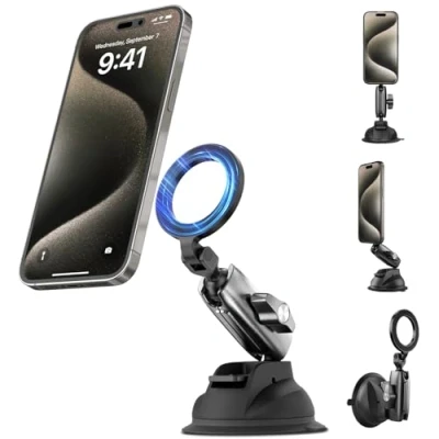 Abbildung von TELESIN suction cup mount for smartphone