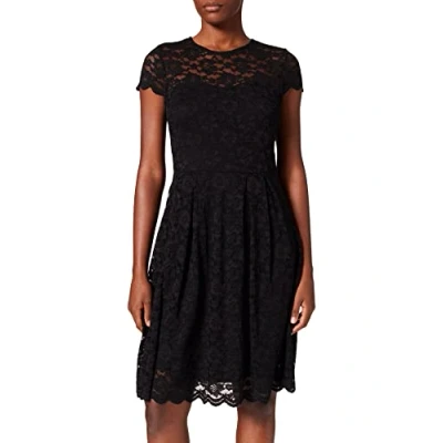 Abbildung von VILA Kalila Capsleeve NOOS Freizeitkleid, Damen, Größe: XS, Black
