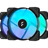 Abbildung von Fractal Design Aspect 12 RGB 120 mm PWM Wide 500 2000 RPM Range Black Frame 3 Pack Computer Fan