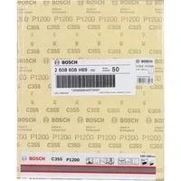 Abbildung von Bosch Professional 1x Schleifblatt C355 (für Lack oder Verbundmaterialflächen, 230 x 280 mm, Körnung 1200, Zubehör für Handschleifen)
