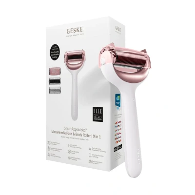 Abbildung von Geske SMARTAPPGUIDED Microneedle FACE BODY Roller 9 IN 1 Gesichtspflege Zubehör, Größe: One Size, Starlight