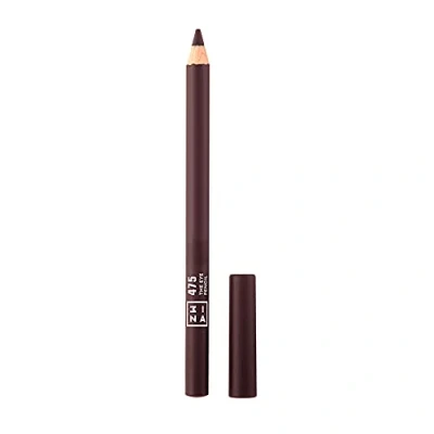 Abbildung von 3ina MAKEUP Vegan Cruelty Free The Eye Pencil 475 Kastanienbraun Langhaltende Definition Augenstift mit eingebautem Mixer, 1.12 ml