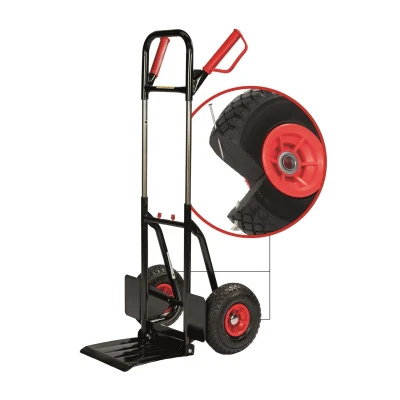Abbildung von ProBauTec 1 2 3 Profi Stapelkarre PU Rad, klappbar, Tragkraft 200 kg