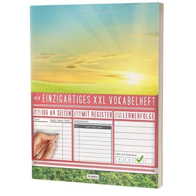 Abbildung von Mein Einzigartiges XXL Vokabelheft: 100+ Seiten, 2 Spalten, Register / Lernerfolge auf jeder Seite zum Abhaken PR101 &quot;Frühlings Motiv&quot; DIN A4 Softcover