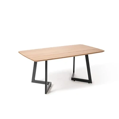Abbildung von M2 Kollektion Couchtisch Tibet2, Eiche, wildeiche, Metall schwarz, 110x60x46