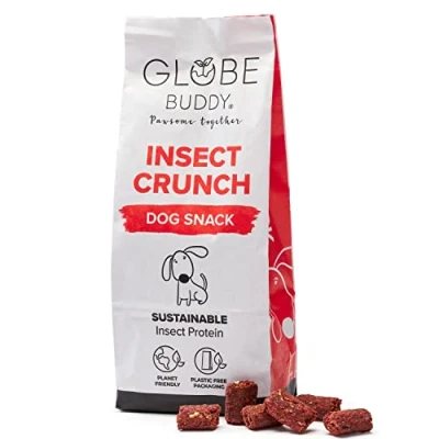 Abbildung von Globe Buddy Insect Crunch Natürliche Hundeleckerlis aus Insekten &amp; Gemüse Die nachhaltige Wahl Getreidefrei Ohne künstliche Zusätze 200 g