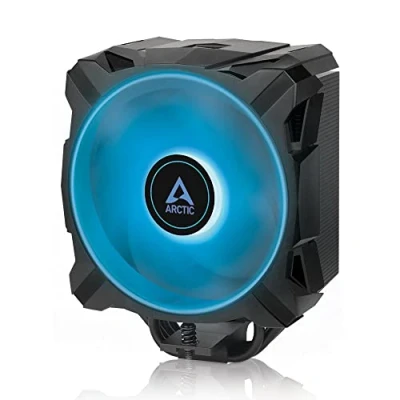 Abbildung von ARCTIC Freezer i35 RGB Single Tower CPU Kühler mit RGB, Intel spezifisch, druckoptimierter 120 mm P Lüfter, 200 1700 RPM, 4 Heatpipes, inkl. MX 5 Wärmeleitpaste Schwarz