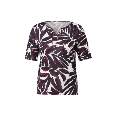 Abbildung von CECIL Damen 3227058 Shirt im Tunika Look, Mulberry red, M