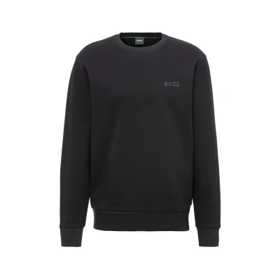 Abbildung von BOSS Salbo Mirror Sweatshirt, Herren, Größe: Medium, Black