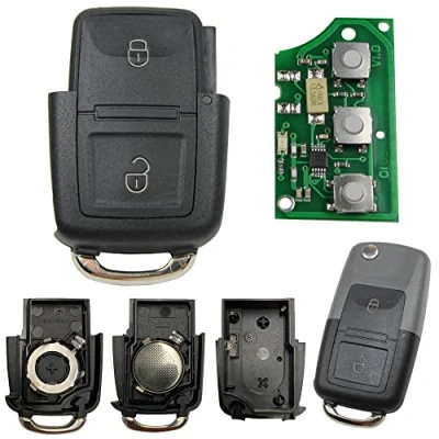 Abbildung von KONIKON 433 MHz Klappschlüssel 2 Tasten Gehäuse Sender passend für Volkswagen VW Auto 1J0959753N Neu