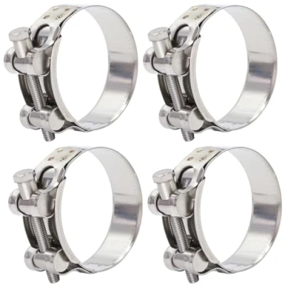 Abbildung von FamlTol 6 Stück Gelenkbolzenschellen Edelstahl Schlauchschellen Starke Schlauchklemme Spannbereich 36 39mm, Bandbreite 20mm