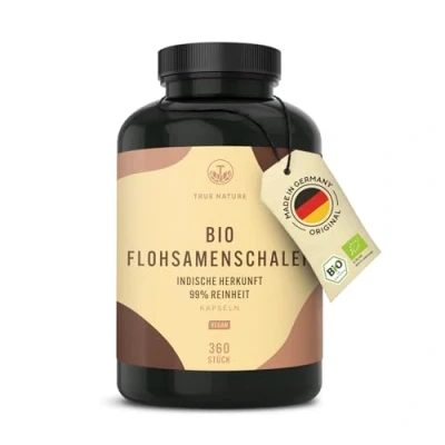 Abbildung von Bio Flohsamenschalen 360 Kapseln Vegan TRUE NATURE St