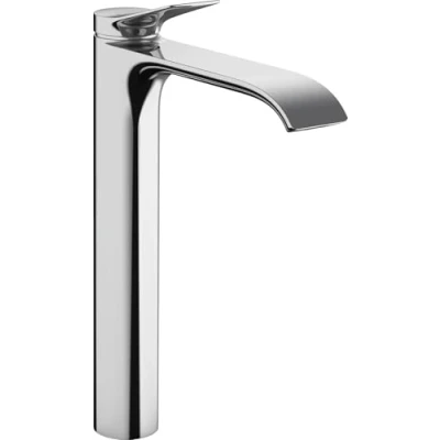 Abbildung von hansgrohe Waschtischarmatur Vivenis, Wasserhahn Bad mit Auslauf Höhe 250 mm, Badarmatur wassersparend, Chrom