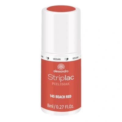 Abbildung von alessandro Striplac UV Nagellack Beach Red Schonend und langanhaltend Einfache Entfernung dank Peel Off Technologie Vegan tierversuchsfrei 8 ml