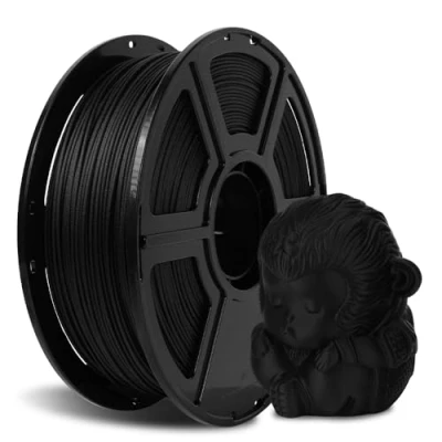 Abbildung von FLASHFORGE Kohlefaser PLA Filament 1.75mm, Kohlefaserverstärktes 3D Drucker Filament, 1KG Spule Maßgenauigkeit +/ 0.02mm, hohe Festigkeit &amp; Abriebfestigkeit (PLA CF Schwarz)