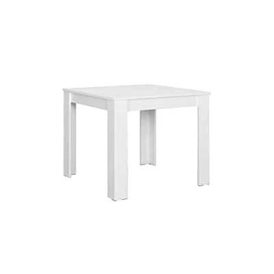 Abbildung von byLIVING Nepal Esstisch, Holzwerkstoff, weiß, 80 x 80, H 75 cm