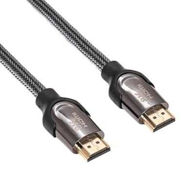 Abbildung von AKYGA Kabel HDMI AK HD 05S abgeschirmtes CU 48Gb/s 8K@60Hz 4K@120Hz ver. 2.1 0.5m schwarz Ethernet TV PS5 Xbox Beamer Heimkino PC