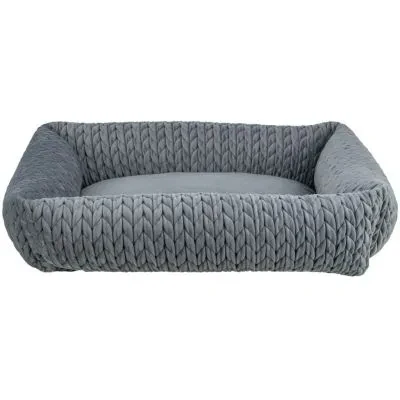 Abbildung von Bett Livia, eckig Grau 80 x 60 cm
