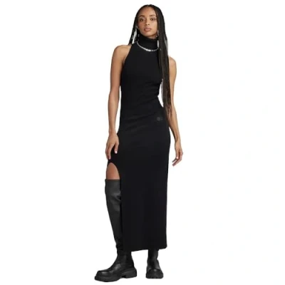 Abbildung von G Star RAW SLIM Dress Maxikleid, Damen, Größe: Large, Black