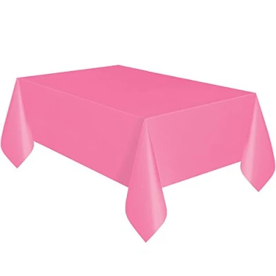 Abbildung von Unique Party Wiederverwendbare rechteckige Kunststoff Tischdecke (19 Farben), Kunststoff, Dunkelviolett, Einheitsgröße