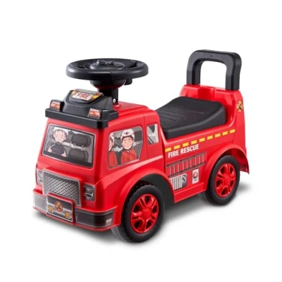 Abbildung von VEVOR Rutschauto, 52,5 x 22,5 37 cm Kinderfahrzeug für Kleinkinder von 1 bis 3 Jahren, Kinderauto mit Musiklenkrad, Hupe und Stauraum unter dem Sitz, Rutschfahrzeug zum Sitzen Stehen Rot