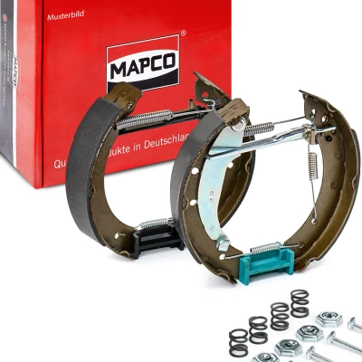Abbildung von MAPCO 8840/1 Bremsbacken Hinterachse 180 40 TRW mit Zubehör MERCEDES BENZ: A Klasse