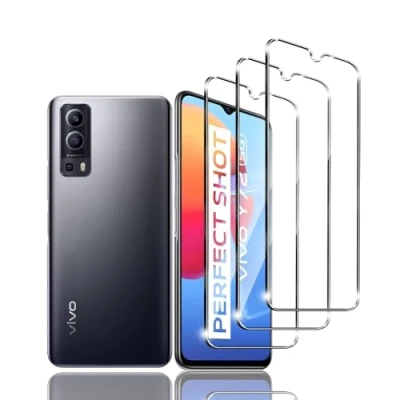 Abbildung von Kziwii 3 Stück Schutzfolie für Vivo Y72 5G Panzer Schutz Glas, Panzerfolie, Schutzglas, HD Displayschutzfolie, 9H Härte, Anti Kratz, Bläschen